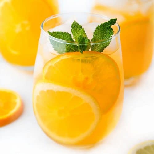 lemon juice glass