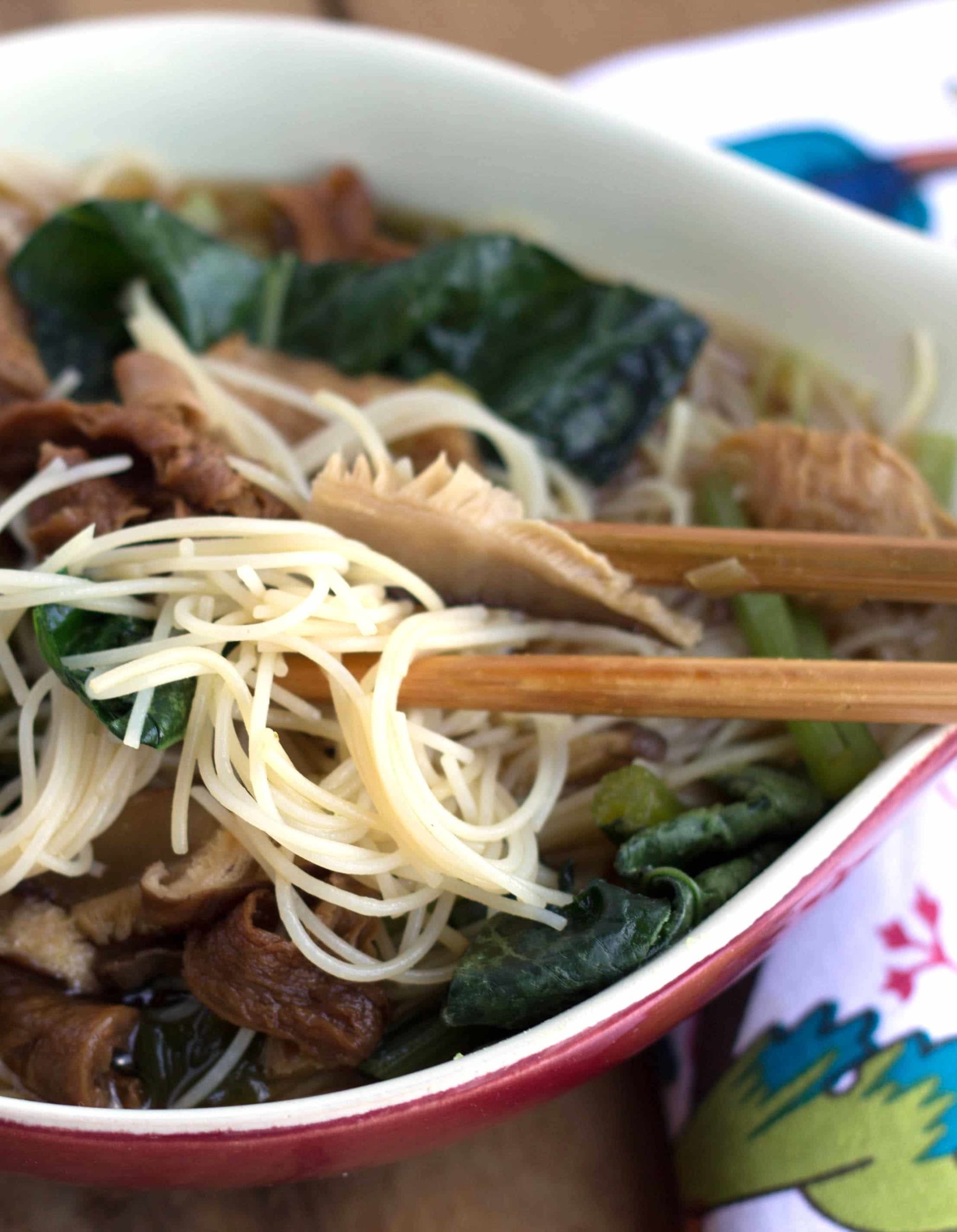 Chinese Mushroom Noodle Soup | Erren's Kitchen