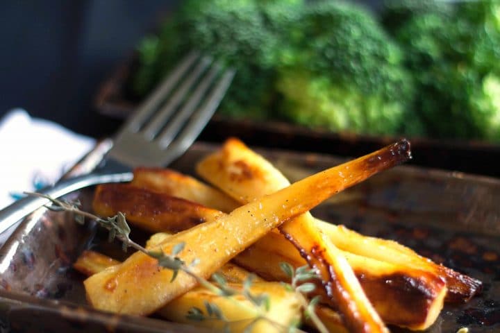 Honey & Maple Roasted Parsnips