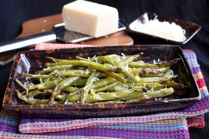 My Garlic Roasted Green Beans recipe that was inspired by this dish