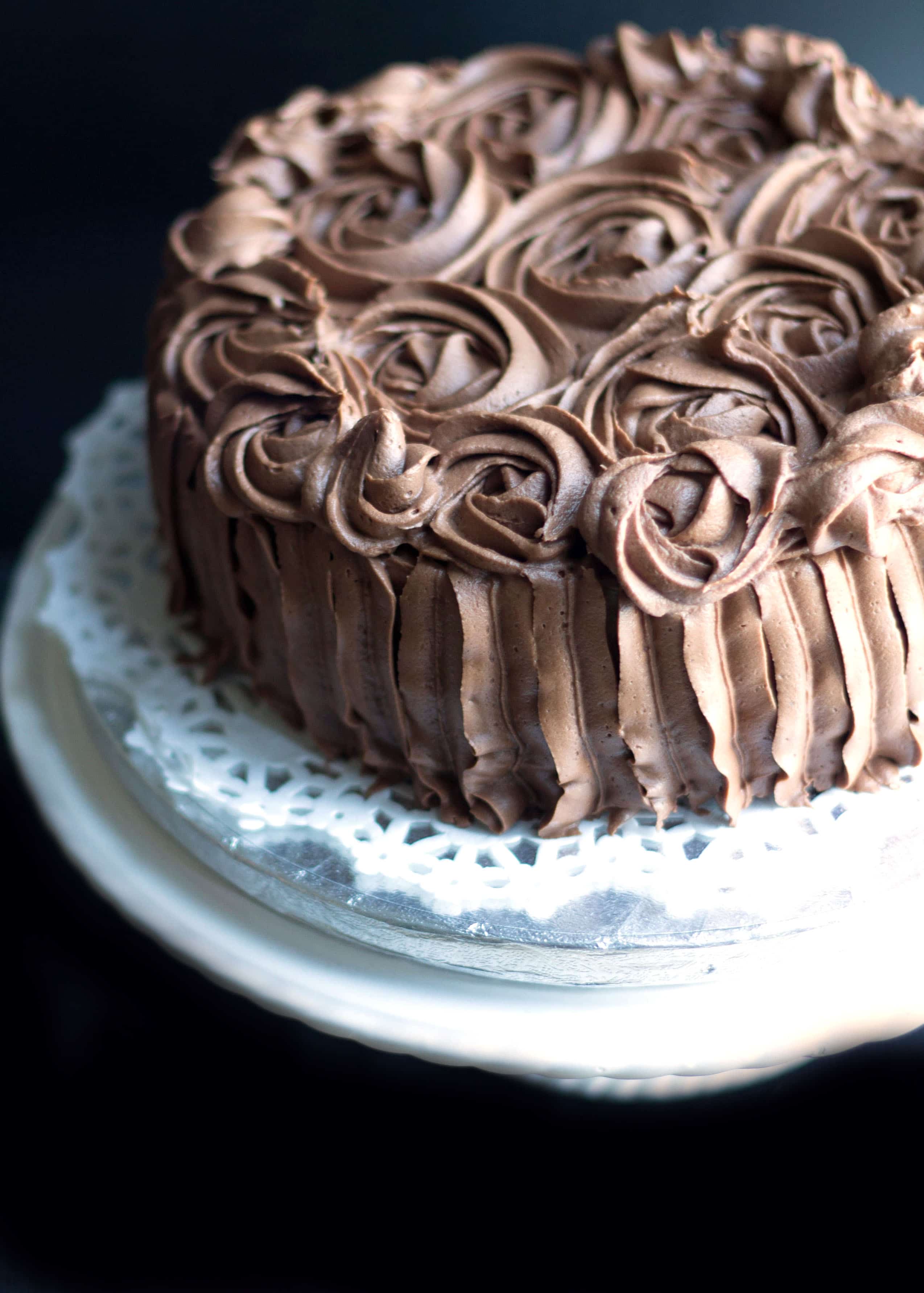 Rich Vanilla Cake with Chocolate Fudge Frosting | Erren's Kitchen