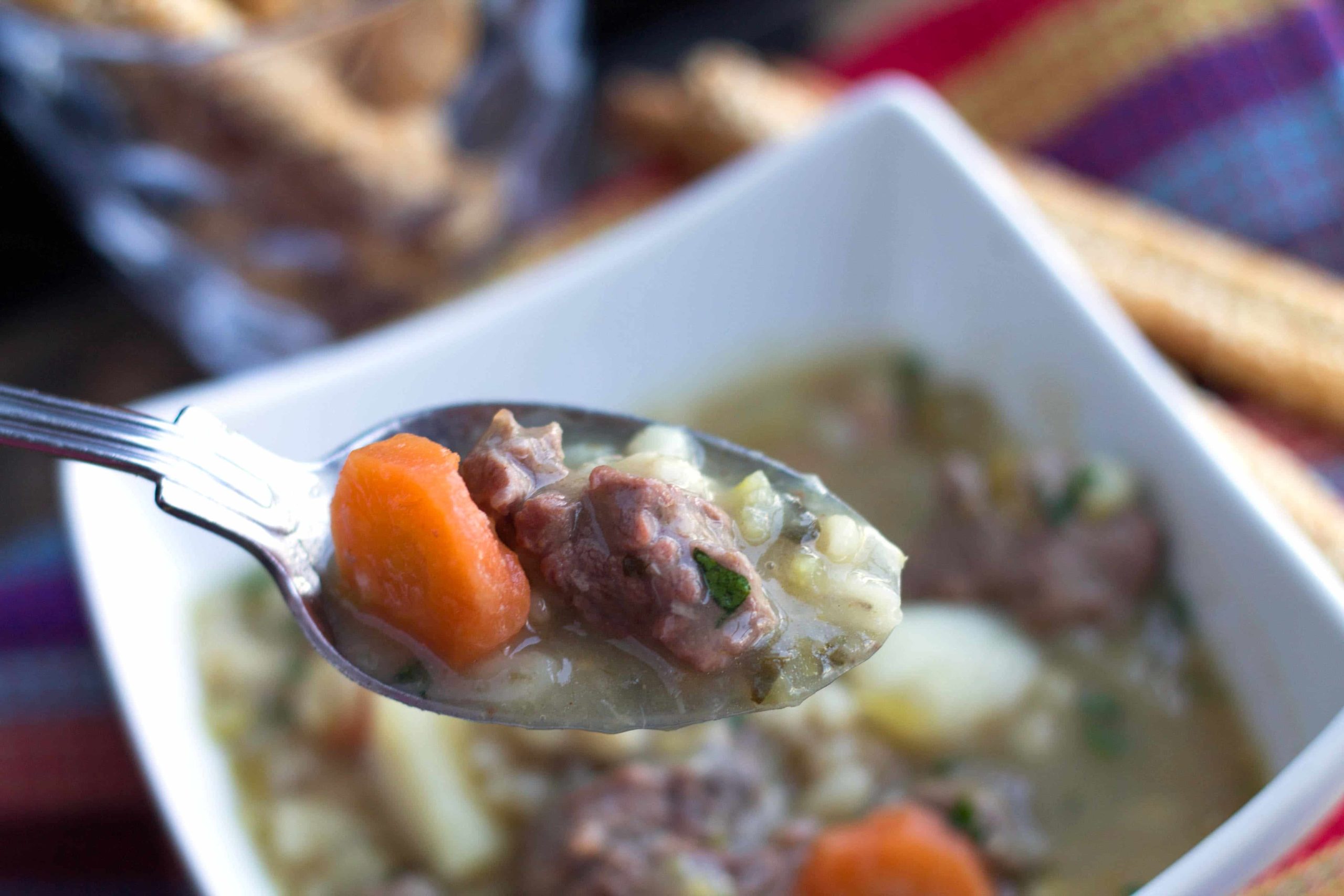 Classic Irish Stew - Erren's Kitchen - This delicious version of classic Irish Stew is a one-pot dish that uses a cheaper cut of lamb, which means you’ll skimp on price but not on flavor.