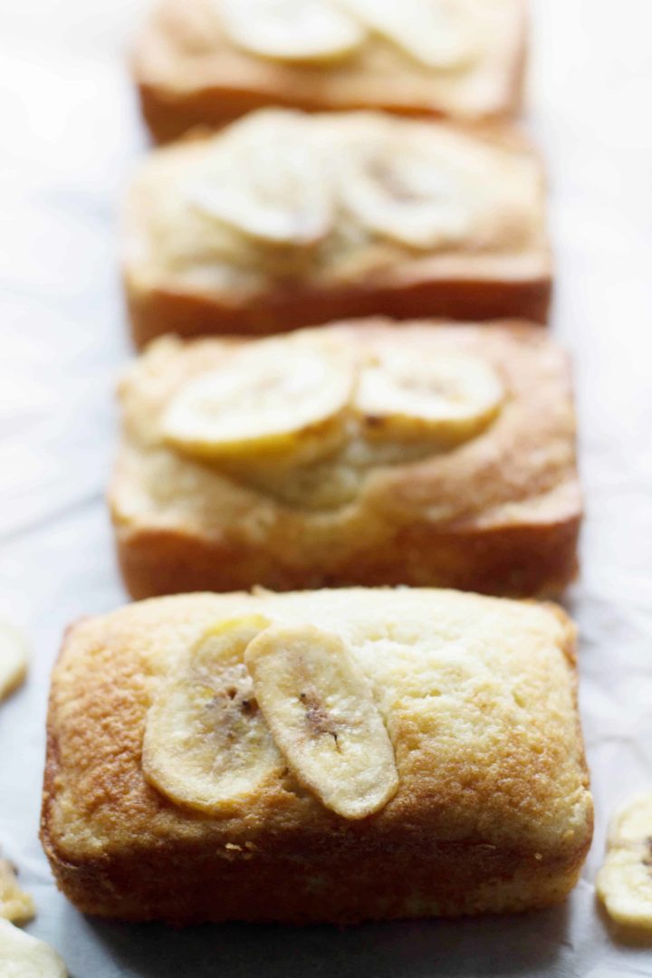 Mini Banana Bread Loaves - Just a Taste