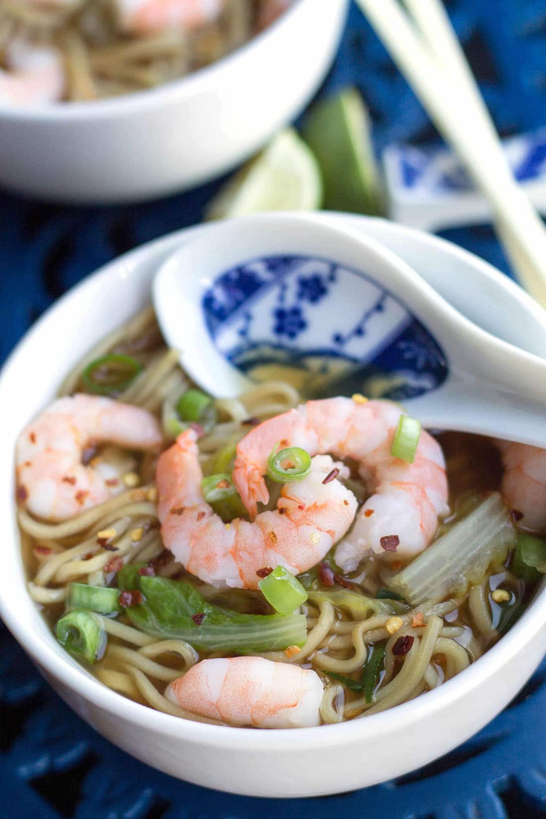 Quick Chinese Shrimp Noodle Soup - Erren's Kitchen