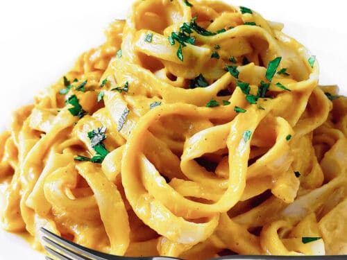 Tagliarini with Saffron Cream Sauce - Erren's Kitchen