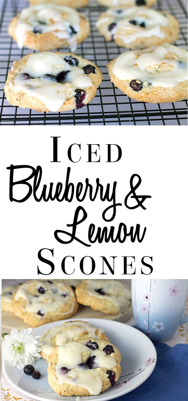 Iced Blueberry & Lemon Swirl Scones