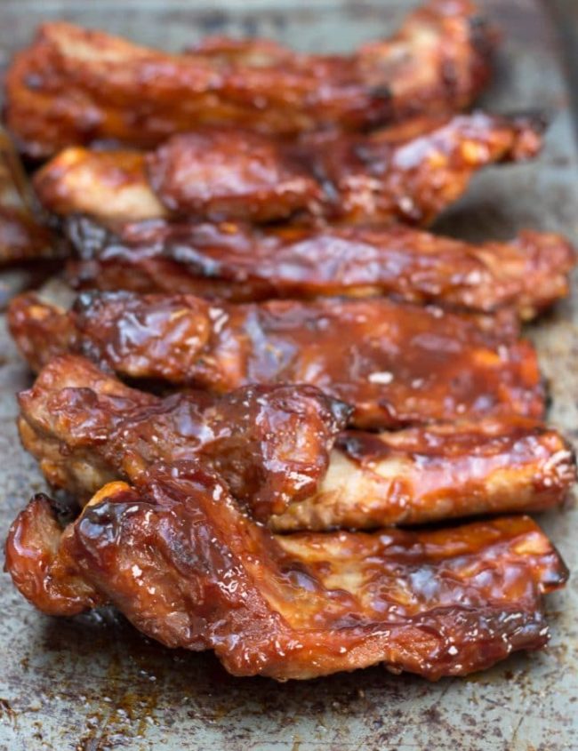 Baked or Barbecued Sticky Glazed Ribs - Erren's Kitchen