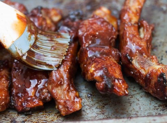 Baked or Barbecued Sticky Glazed Ribs - Erren's Kitchen