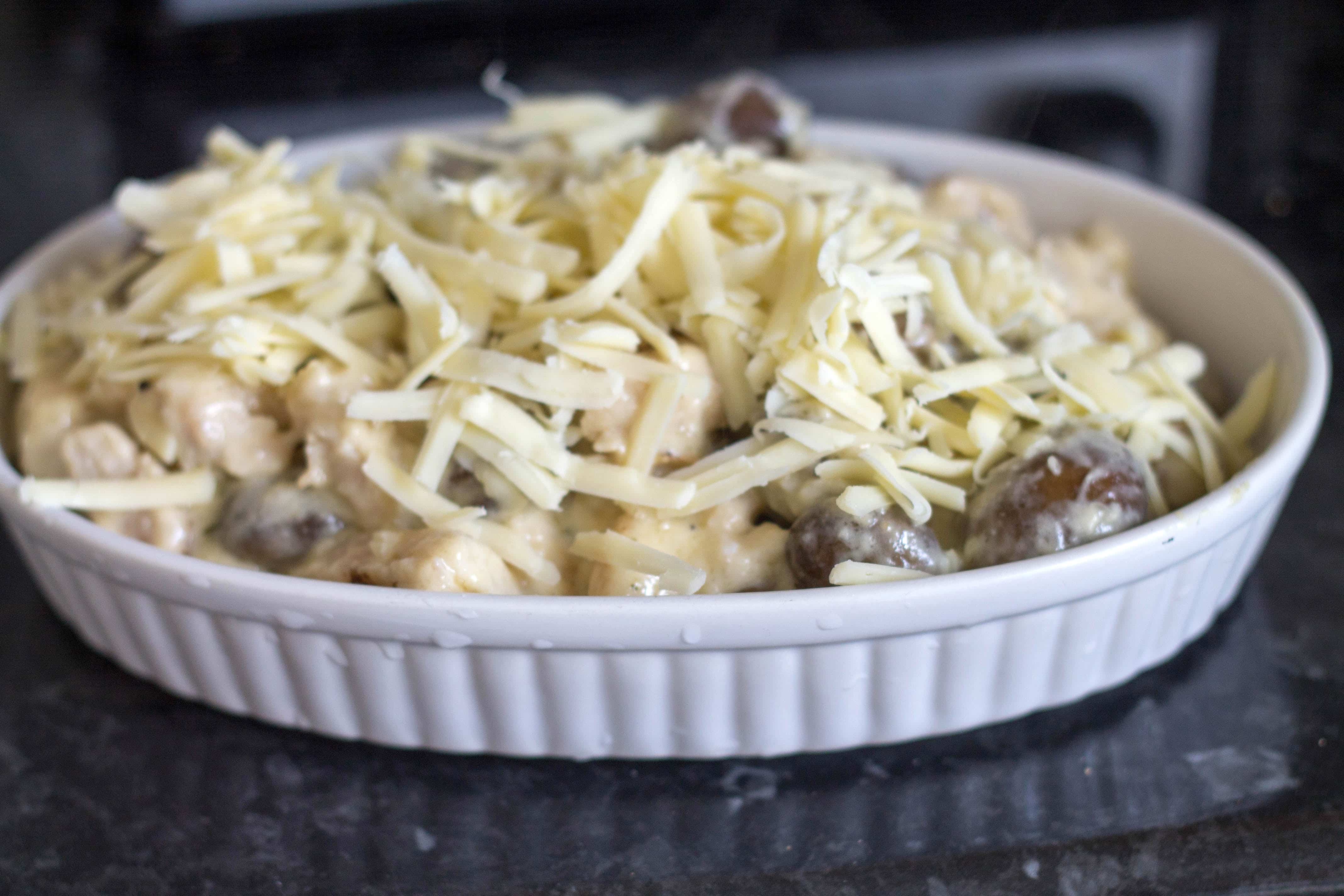 Cheesy Chicken & Mushroom Pie - Simple and delicious comfort food