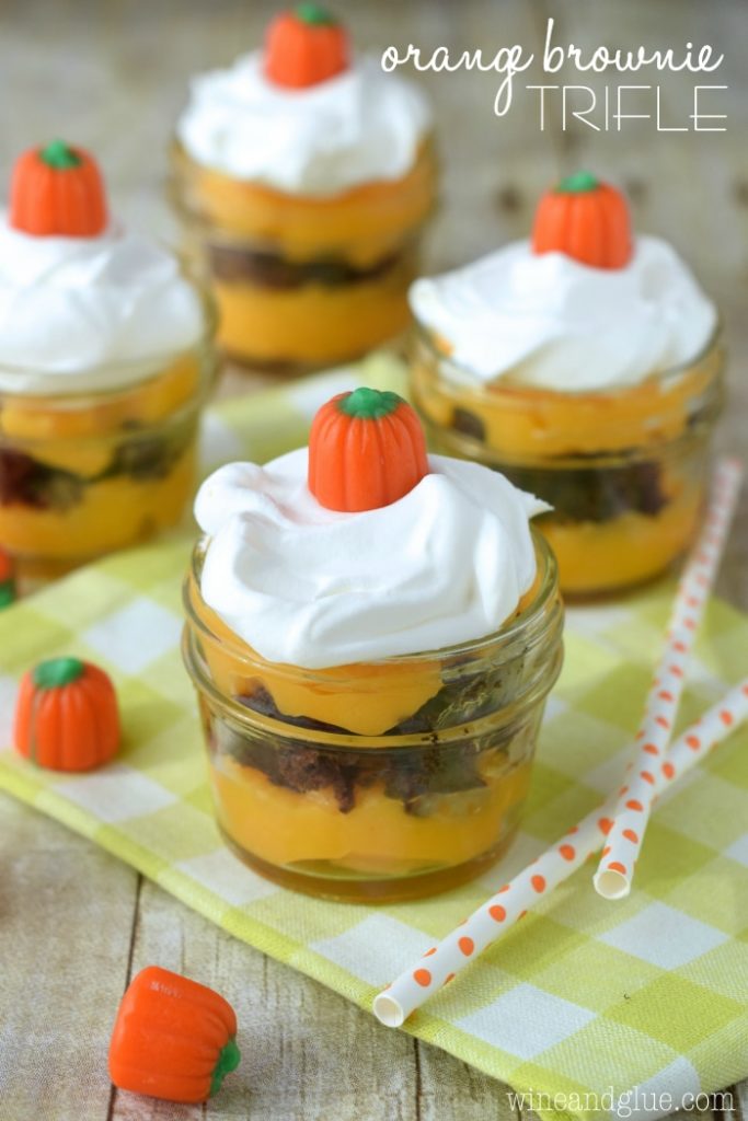 Orange Brownie Trifle