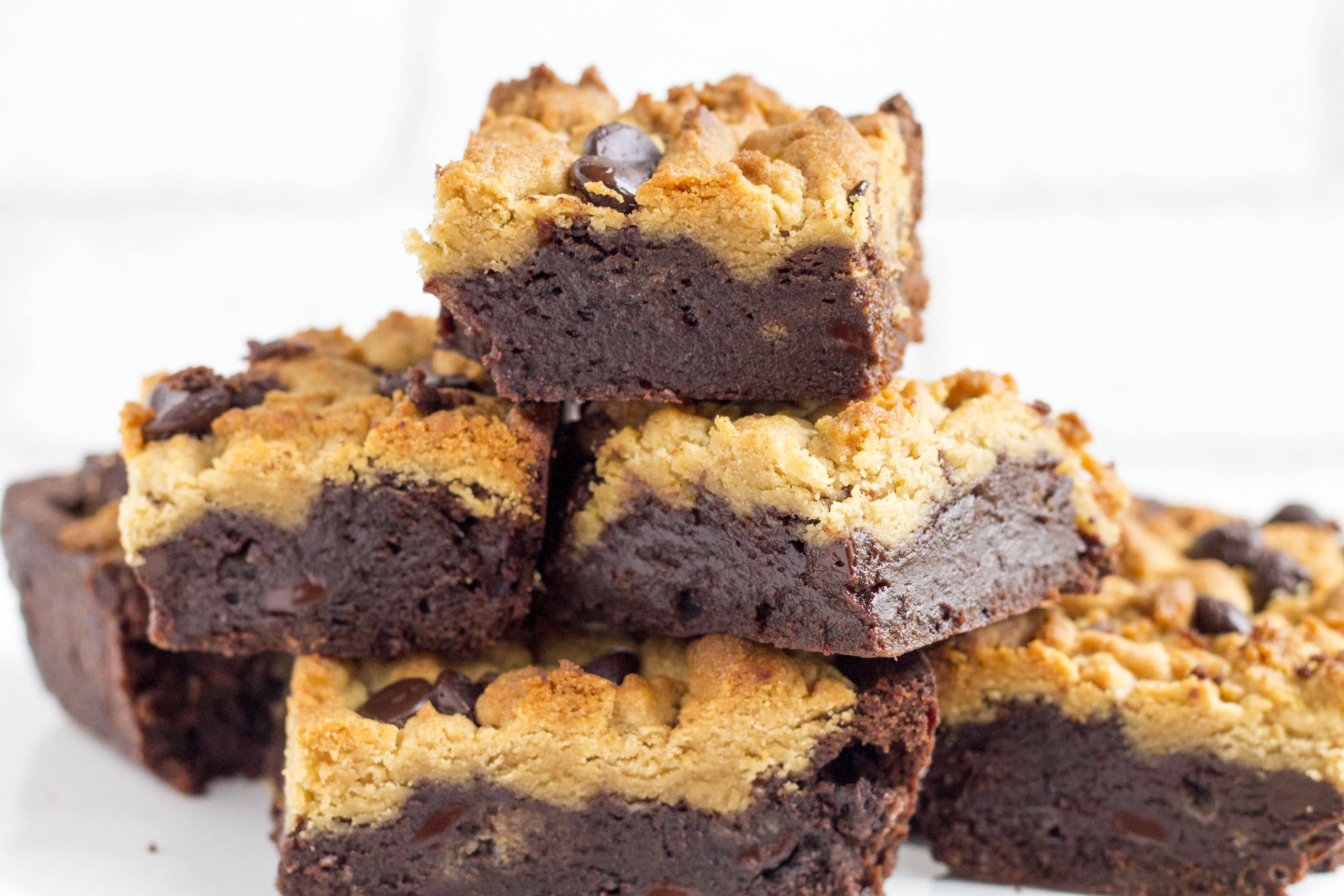 Peanut Butter Chocolate Fudge Brownies - Erren's Kitchen