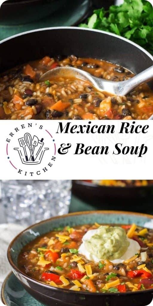 Mexican Rice and Bean Soup - Comfort food at it's best!