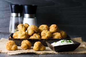 Baked Breaded Garlic Mushrooms - Erren's Kitchen - Serve up a restaurant-style appetizer at home with this guilt free, low fat recipe.