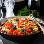 Spaghetti Alla Puttanesca - Erren's Kitchen - This recipe is a quick and easy pasta dish for all the family that uses items you can keep in your pantry so it's easily whipped up in a pinch.