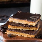 This recipe for Salted Toffee Cookie Bars from Erren's Kitchen has a crunchy base, thick chocolate and sweet, salted toffee. These wonderful treats are gooey, crunchy and simply sumptuous!