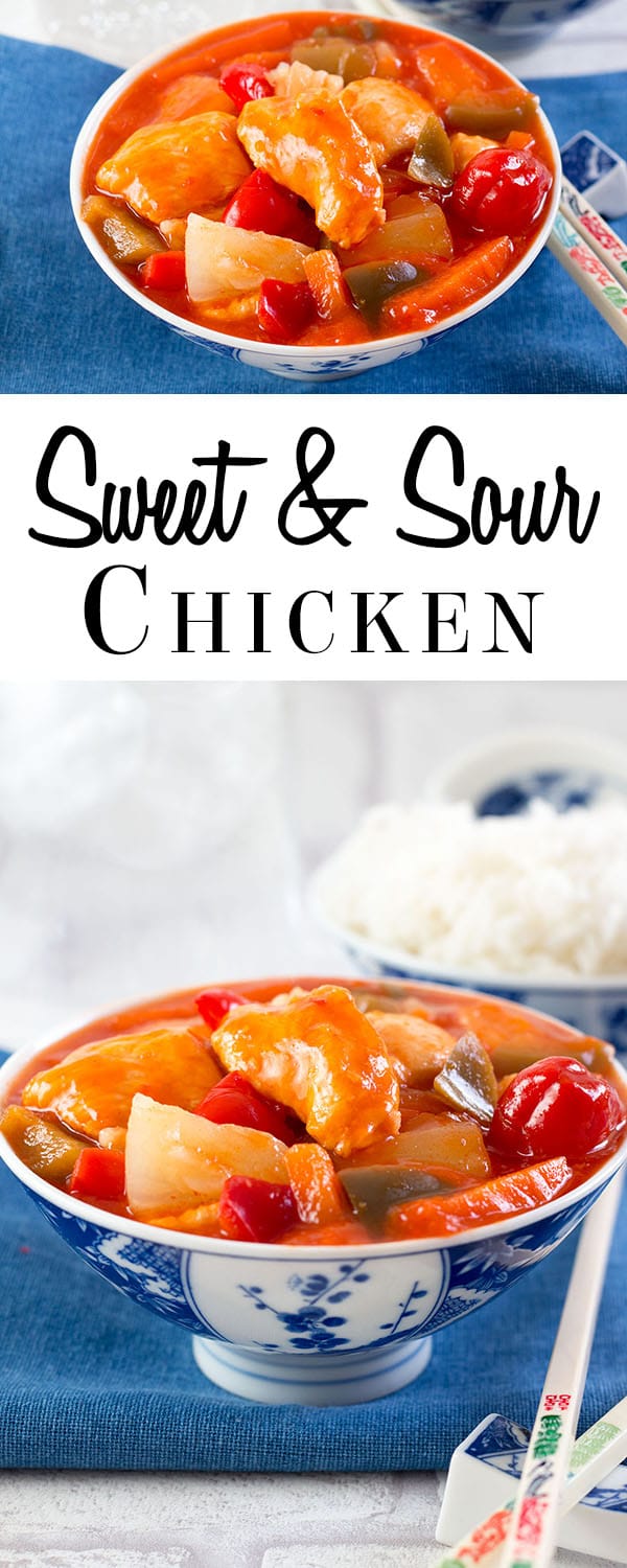 Sweet and Sour Chicken - Erren's Kitchen - This homemade recipe is so much better than take out. It's great with rice or noodles!