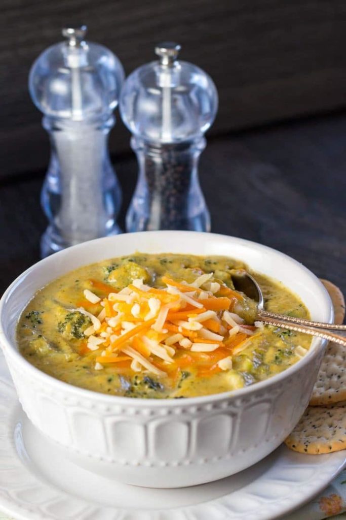 Low Carb Broccoli Cheese Soup - Erren's Kitchen