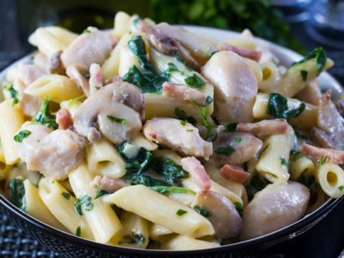 Creamy Chicken And Bacon Pasta A Delicious One Pot Meal