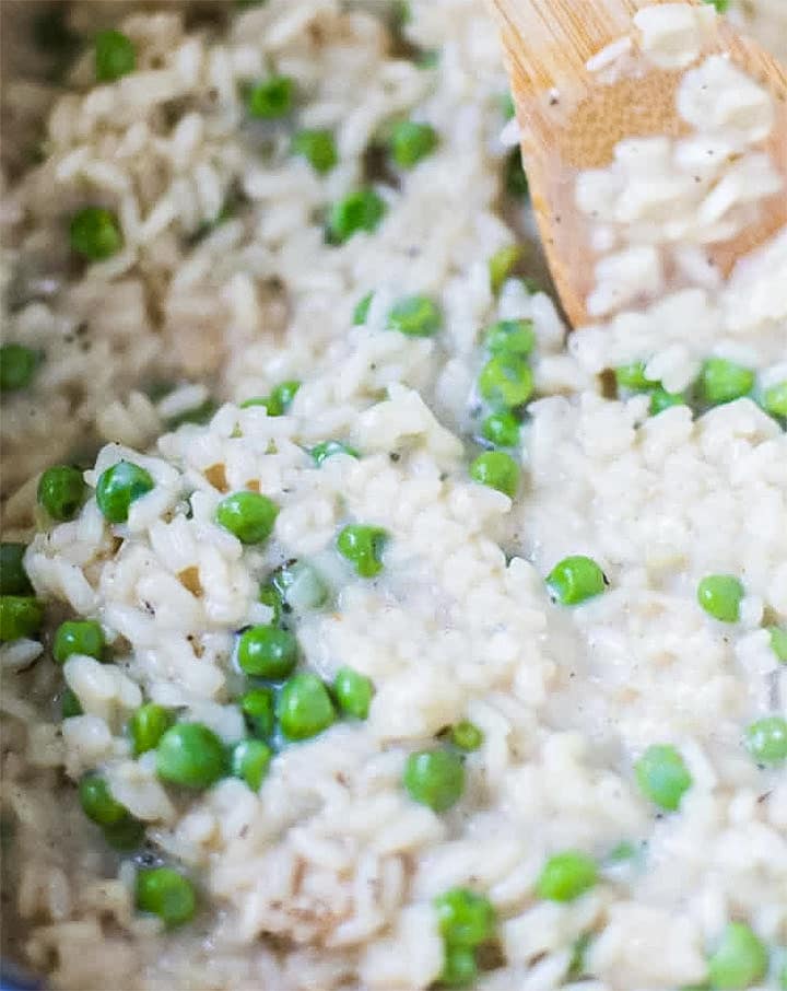 Easy Salmon and Pea Risotto - Erren's Kitchen