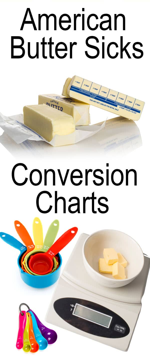 US Sticks Of Butter Conversion Charts Erren s Kitchen