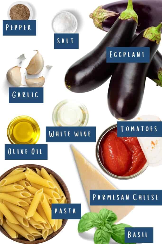 all of the ingredients for this recipe laid out on a table