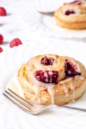 Iced Raspberry Scones - Erren's Kitchen