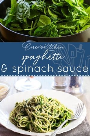 Spaghetti With Spinach Sauce Erren S Kitchen