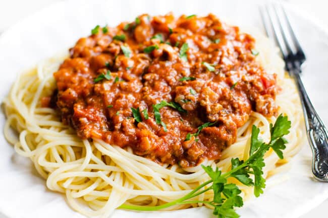 Quick Easy Spaghetti Bolognese Erren S Kitchen