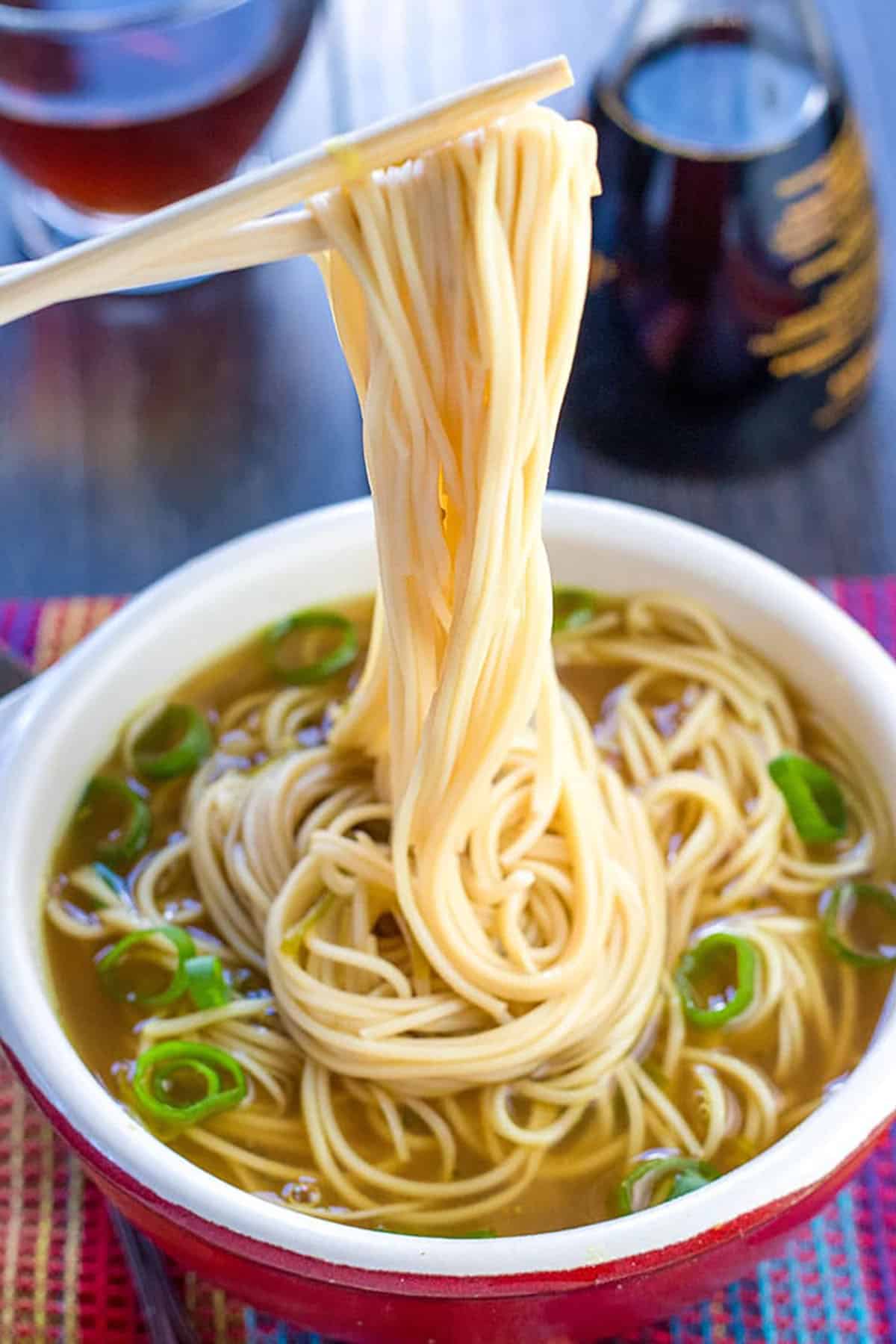 Super simple noodle soup, for every season
