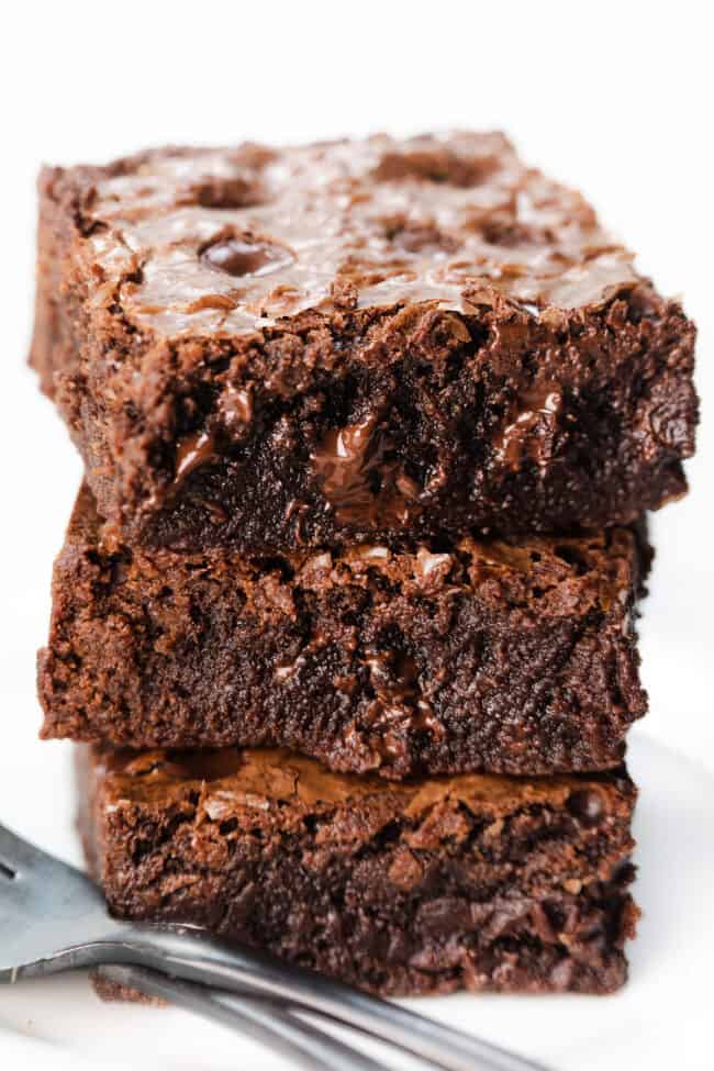 Fudgy Chocolate Chip Brownies - Erren's Kitchen