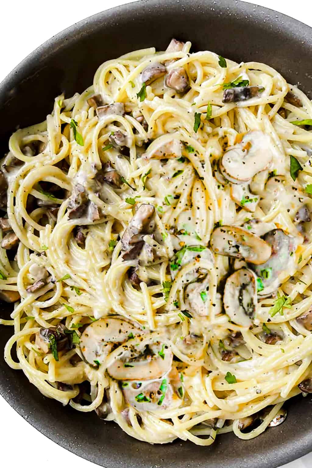 Creamy Mushroom Spaghetti - Erren's Kitchen