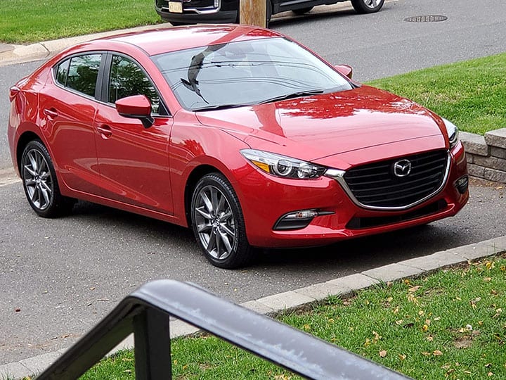 My new red Mazda 3