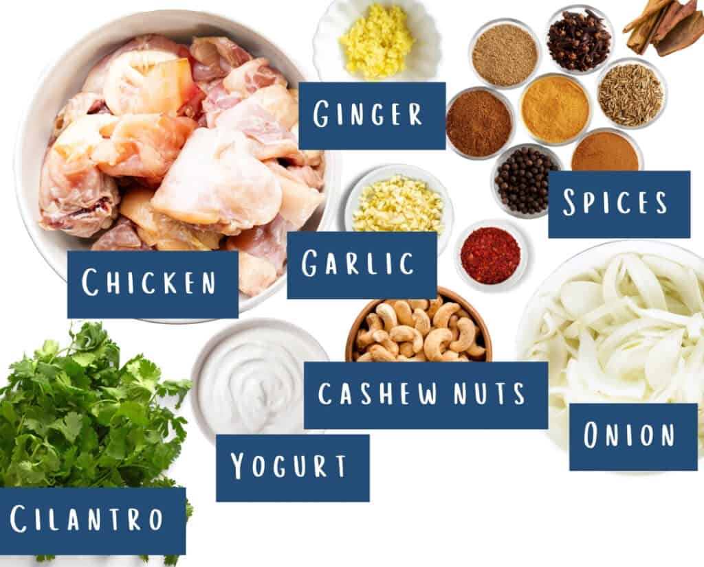 all of the ingredients for this recipe laid out on a table.