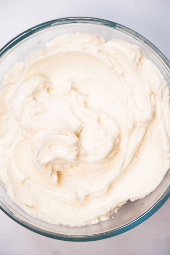 A bowl of fresh made frosting