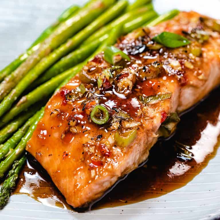 Honey Glazed Broiled Salmon - Erren's Kitchen