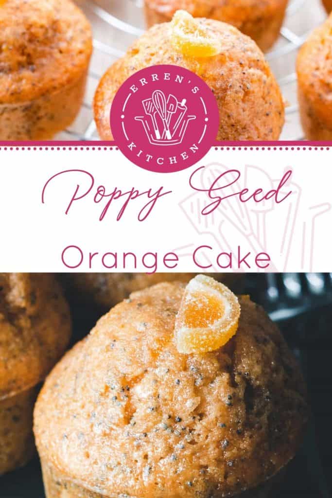 orange poppy seed cakes ready to eat