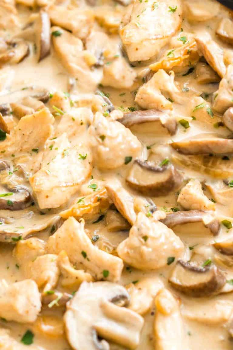 Chicken Mushroom Fettuccine Alfredo Errens Kitchen