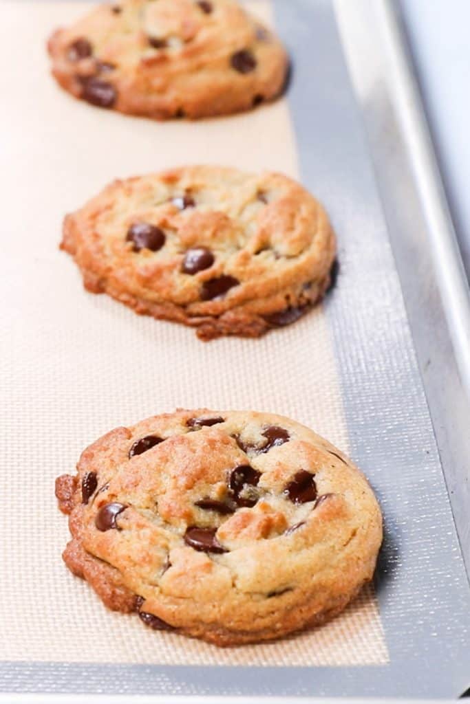 baked cookies straight out of the oven