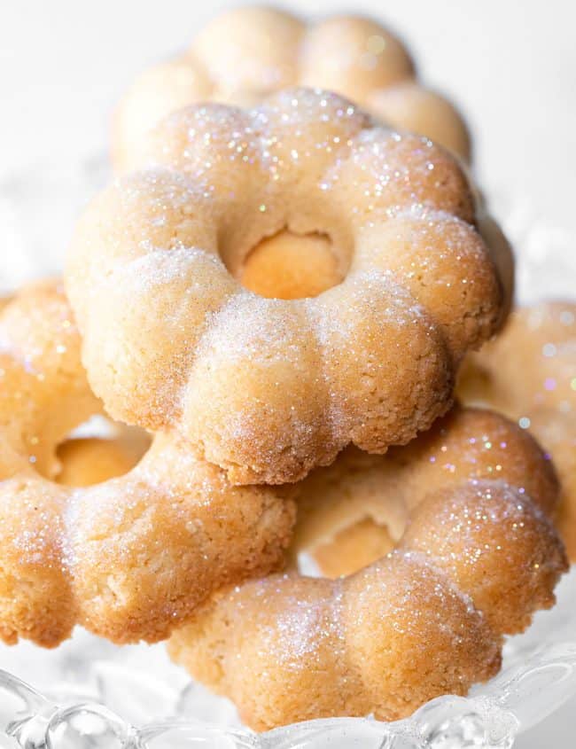 butter cookies on a plate ready to be served