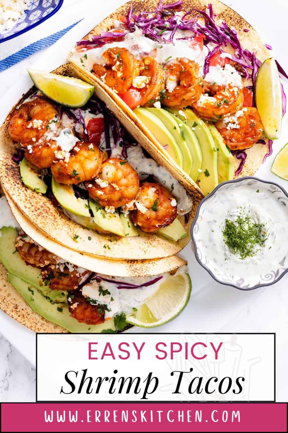 Easy Spicy Shrimp Tacos - Erren's Kitchen