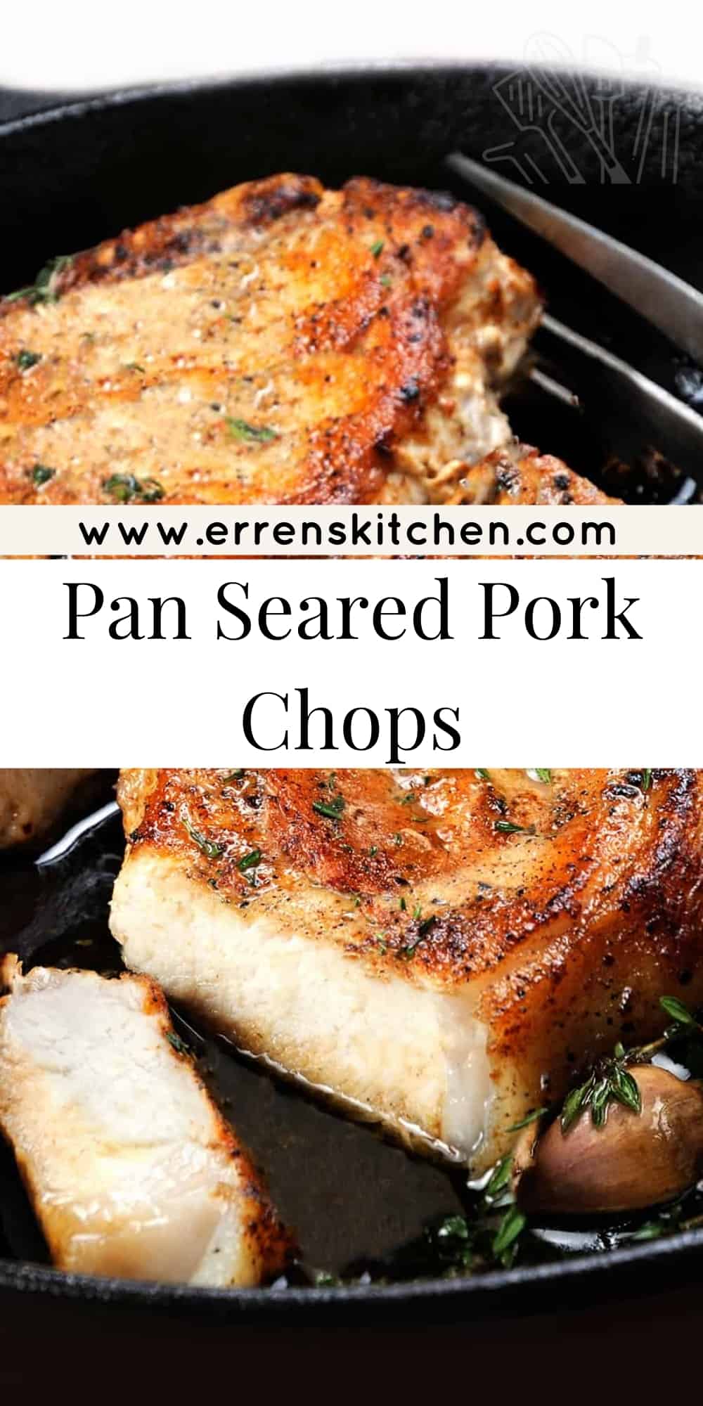 Pan Seared Brined Pork Chops - Erren's Kitchen