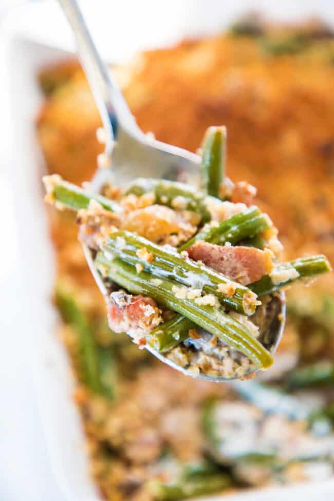 Green Bean Casserole with Bacon - Erren's Kitchen