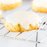 iced sugar cookies on a cooling rack