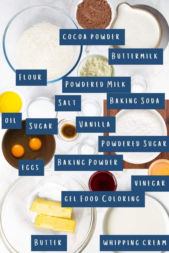 all of the ingredients for this recipe laid out on a table