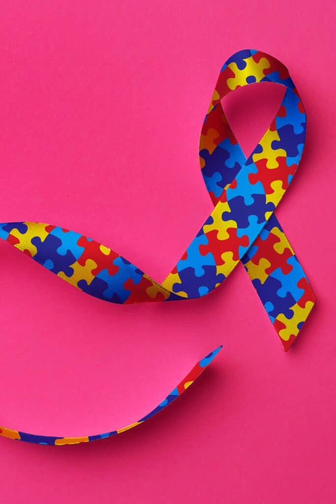 an Autism Awareness Ribbon