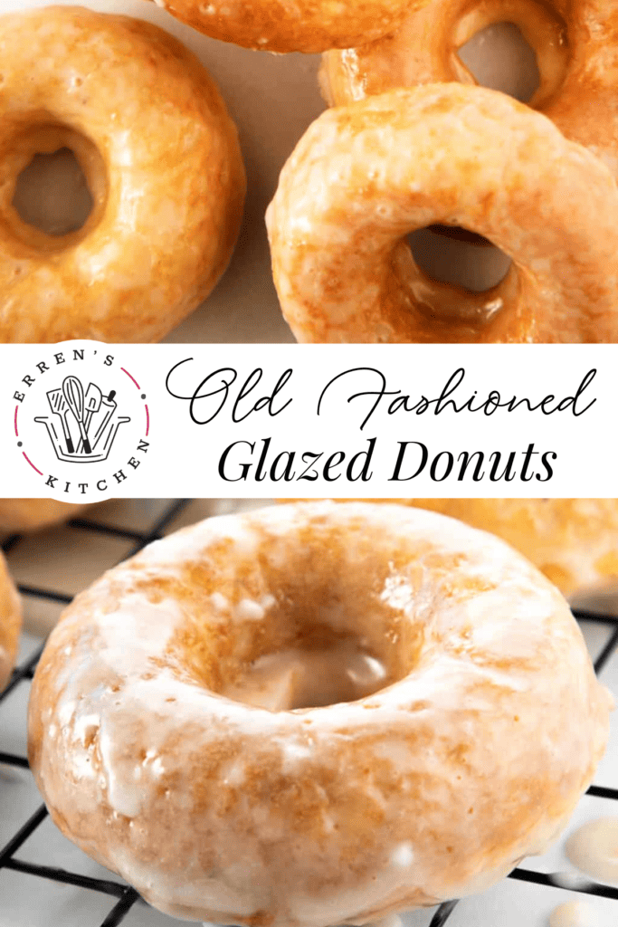 Old fashioned glazed donuts.