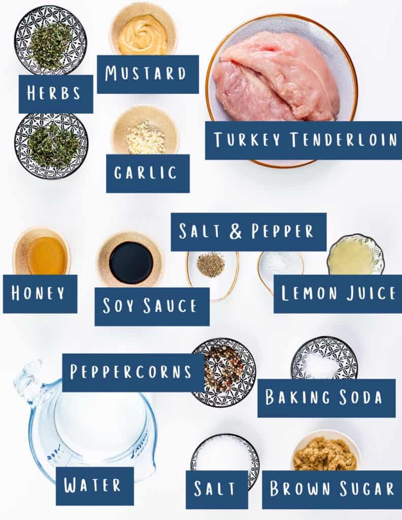 all of the ingredients for this recipe laid out on a table.