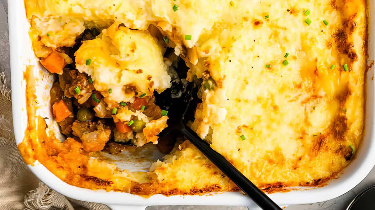 Shepherd’s Pie served fresh